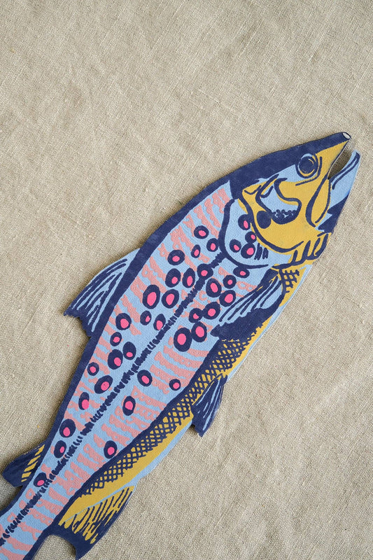 Large Trout Greeting Card