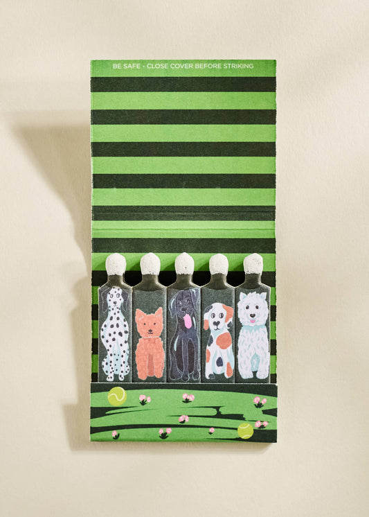 Puppy Pals Printed 10 Stem Matchbook