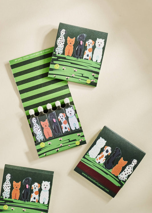Puppy Pals Printed 10 Stem Matchbook