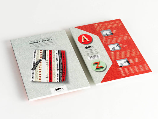 Vintage Alphabets Label Sticker & Tape Book