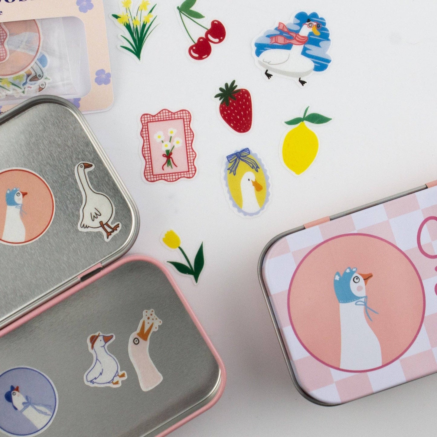 Silly Goose Washi Flake and Trinket Tin