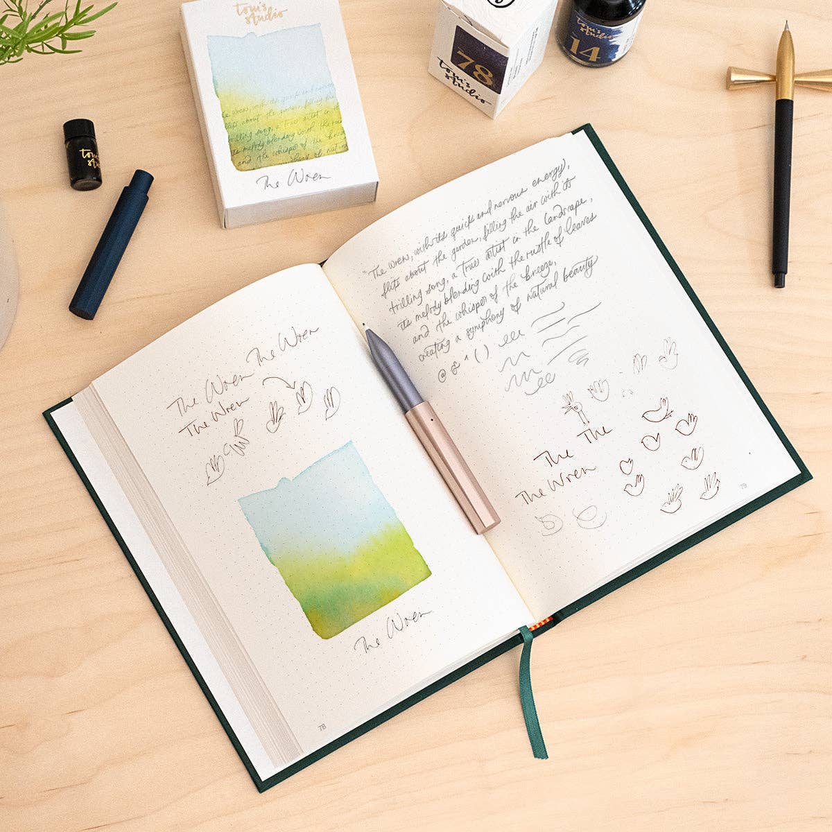 The Wren - Refillable Writing Pen: Iris