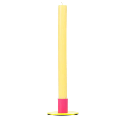 Two Tone Metal Candle Holder - Small