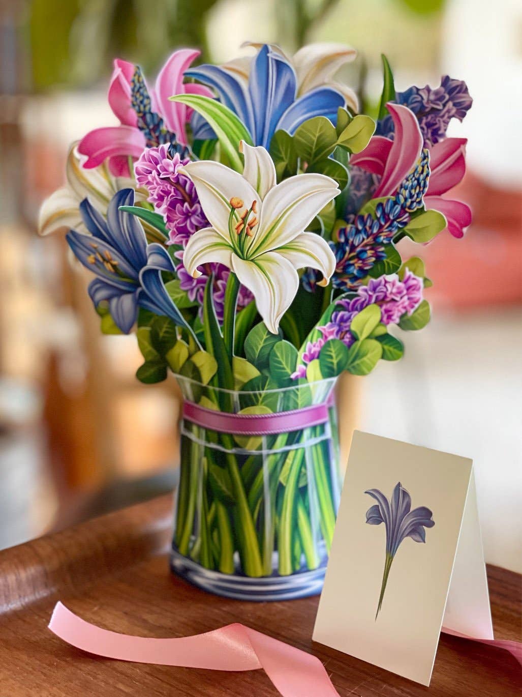 Lilies & Lupines Pop-up Greeting Cards