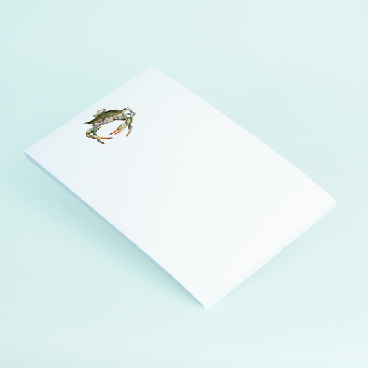 Blue Crab Watercolor Notepad, 4x6 Inches