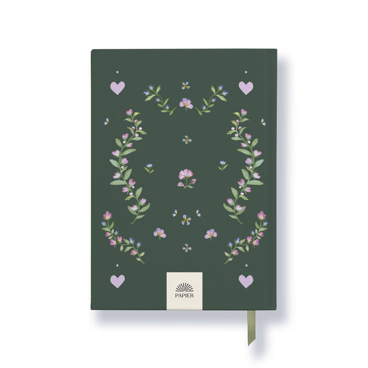 Pressed Flowers A5 Hardcover Guided Wellness Journal