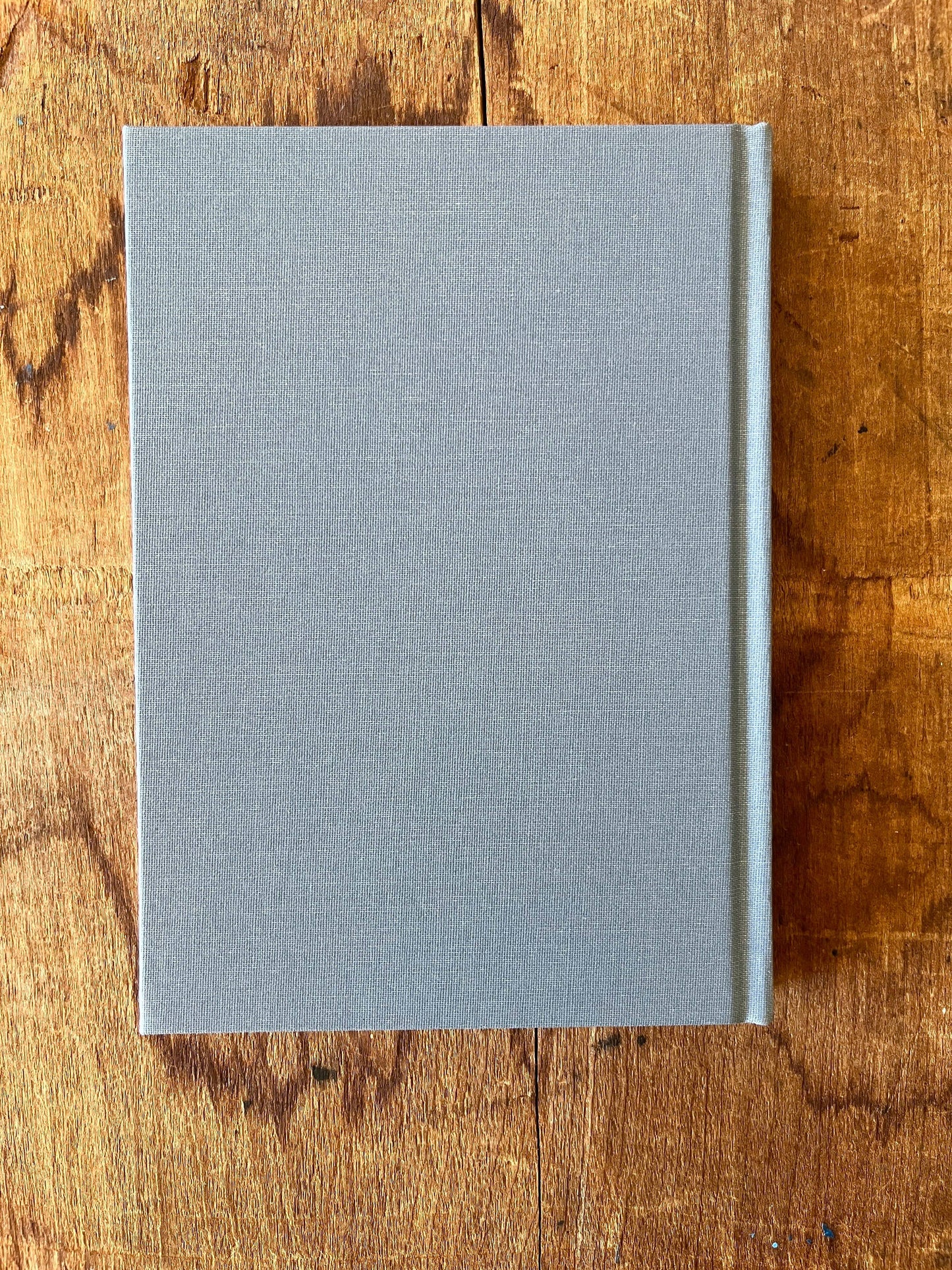 Foil Stamped Linen Journal: Denim Blue