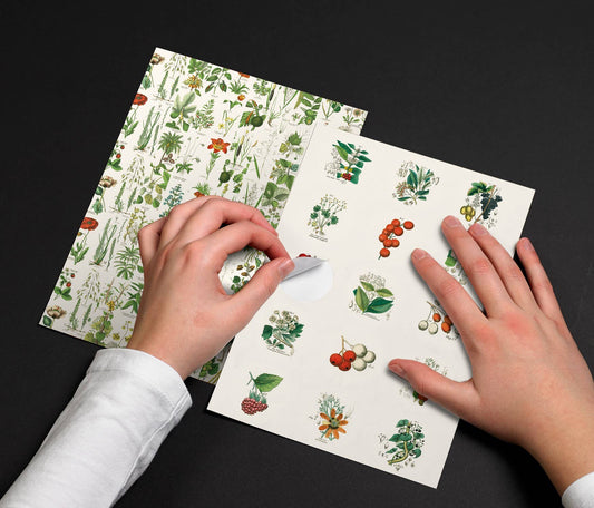 Flora Label Sticker & Tape Book