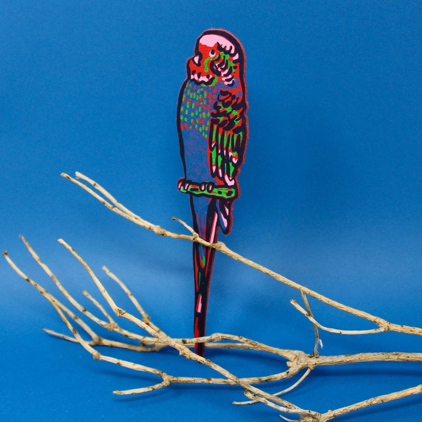 Budgie Bookmarks: Hot Pink/Red