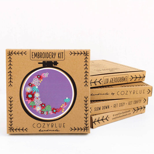 Flora luna embroidery kit