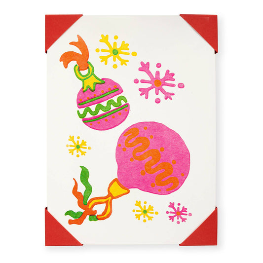 Baubles | Christmas Notelet Cards (5-Pack) 🎄
