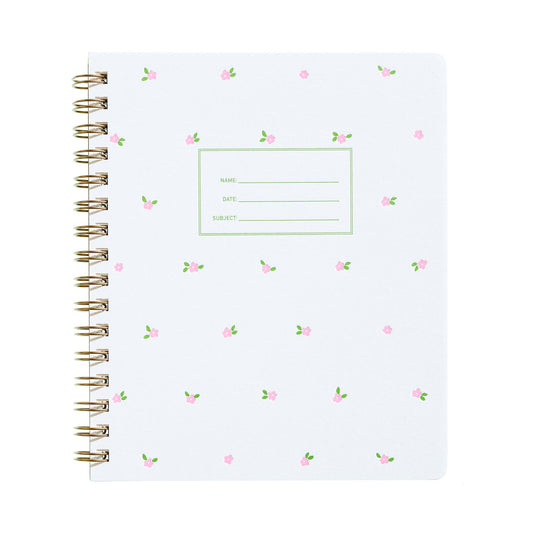 Mini Floral Pink Lined Notebok