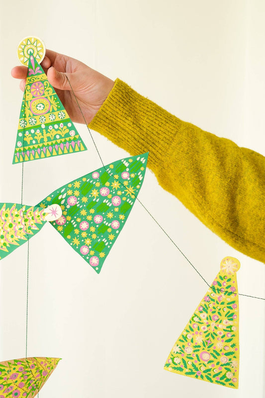 Midcentury Trees Garland