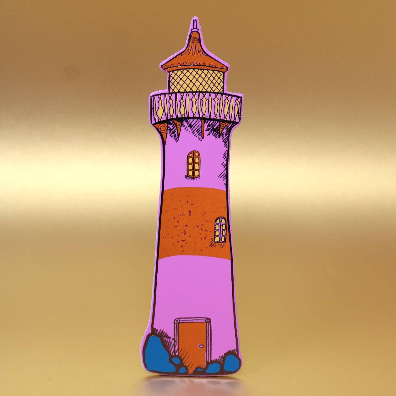 Lighthouse Bookmark: Cornflower