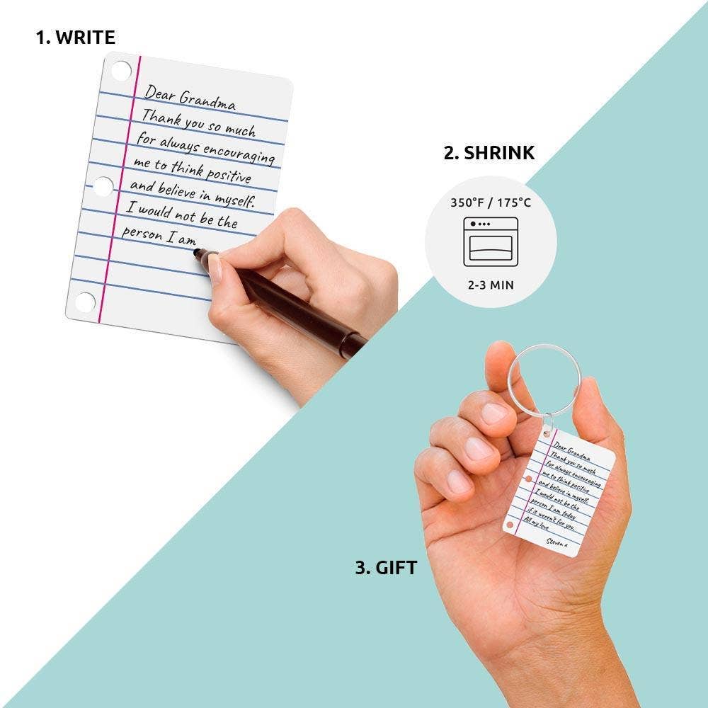 Little Letter Shrink Keyring Kit | DIY Personalized Gift