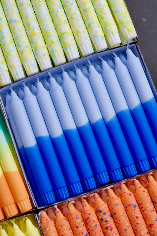 Taper candles- Clear Water Blue