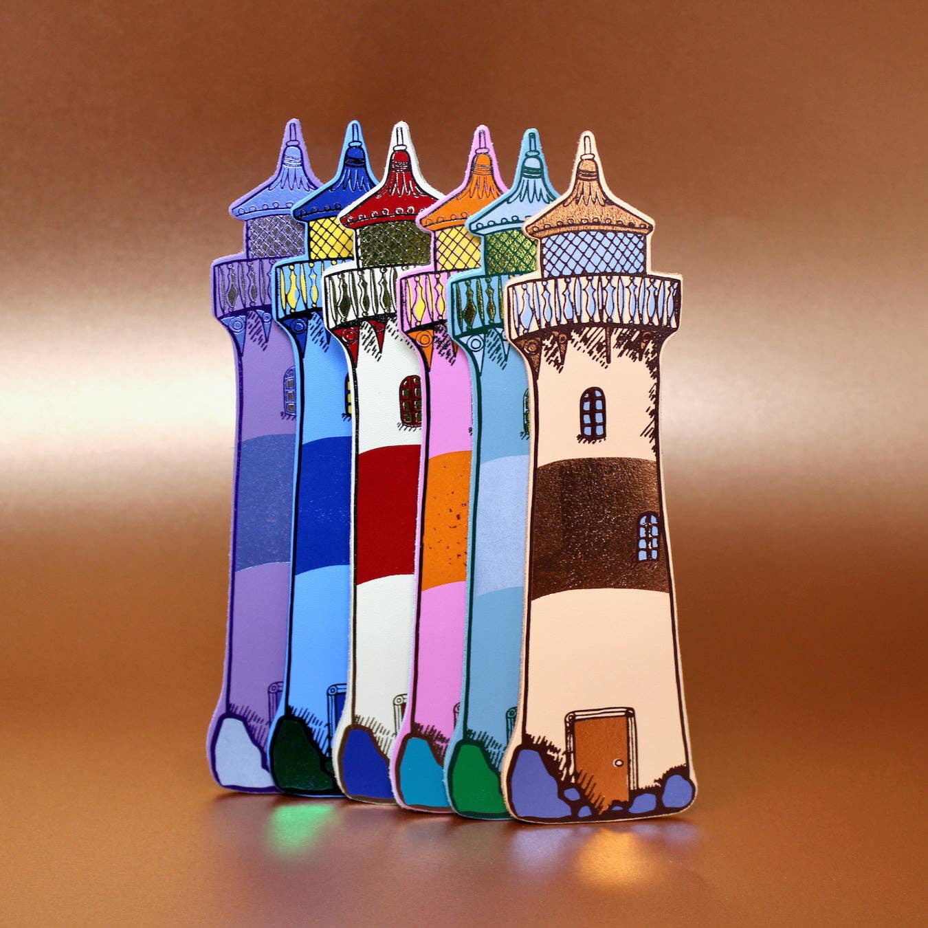 Lighthouse Bookmark: Cornflower