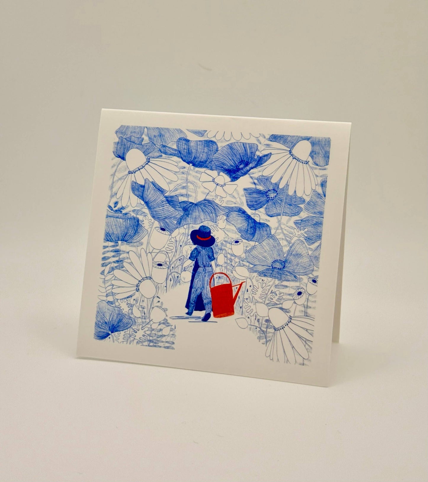 Garden Walk Greeting Card Set | Set of 6 Square Cards