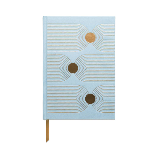 Suede Journals - Arch Dot Blue