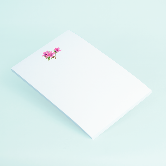 Azaleas Watercolor Notepad