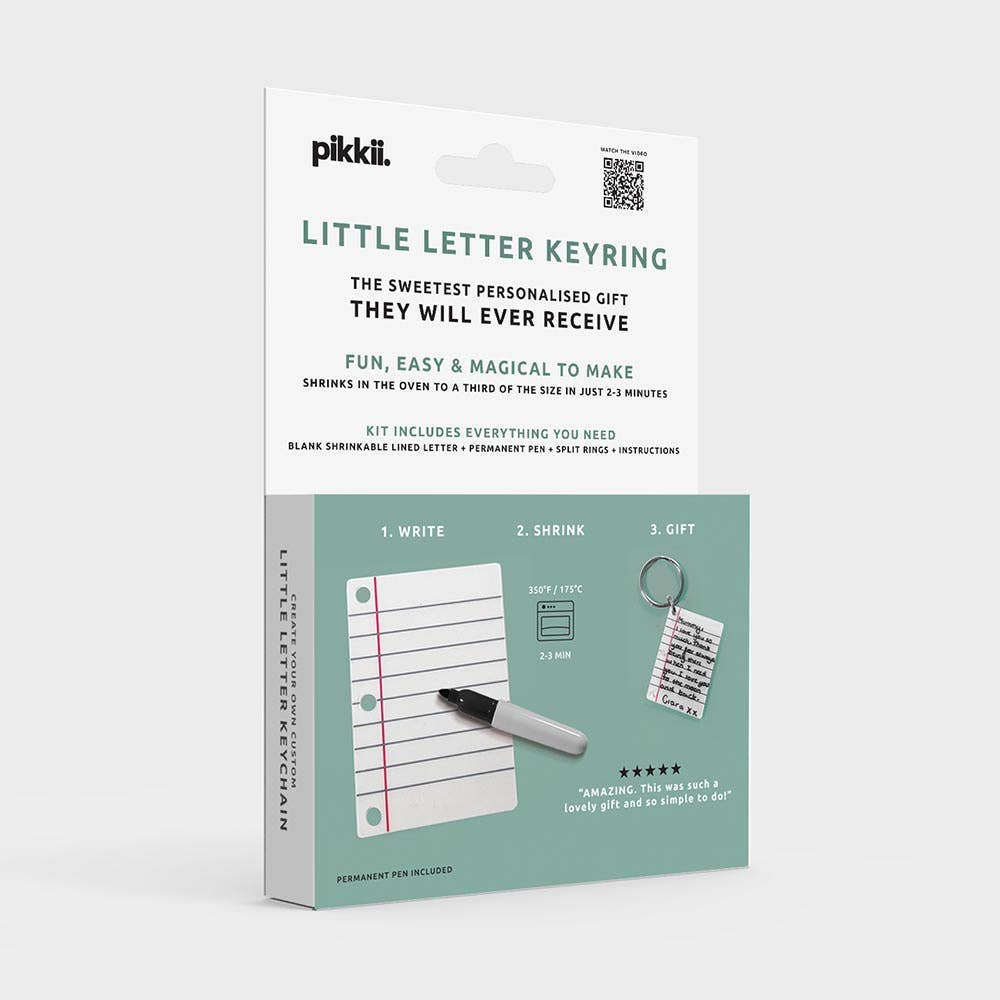 Little Letter Shrink Keyring Kit | DIY Personalized Gift