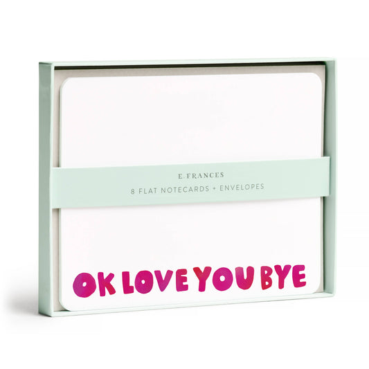 Okloveyoubye Flat Note Set