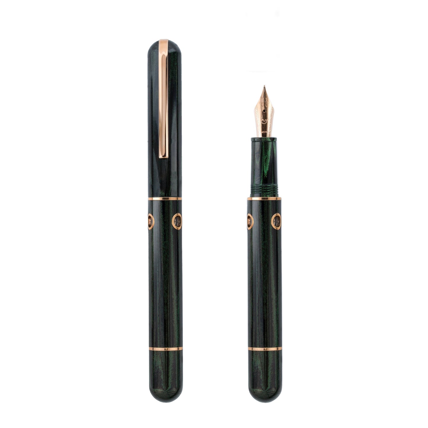 Nahvalur Nautilus Chelonia Green Ebonite Fountain Pen: Medium