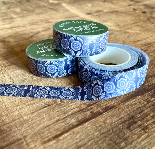 Katharine Watson Washi Tape - Blue Floral
