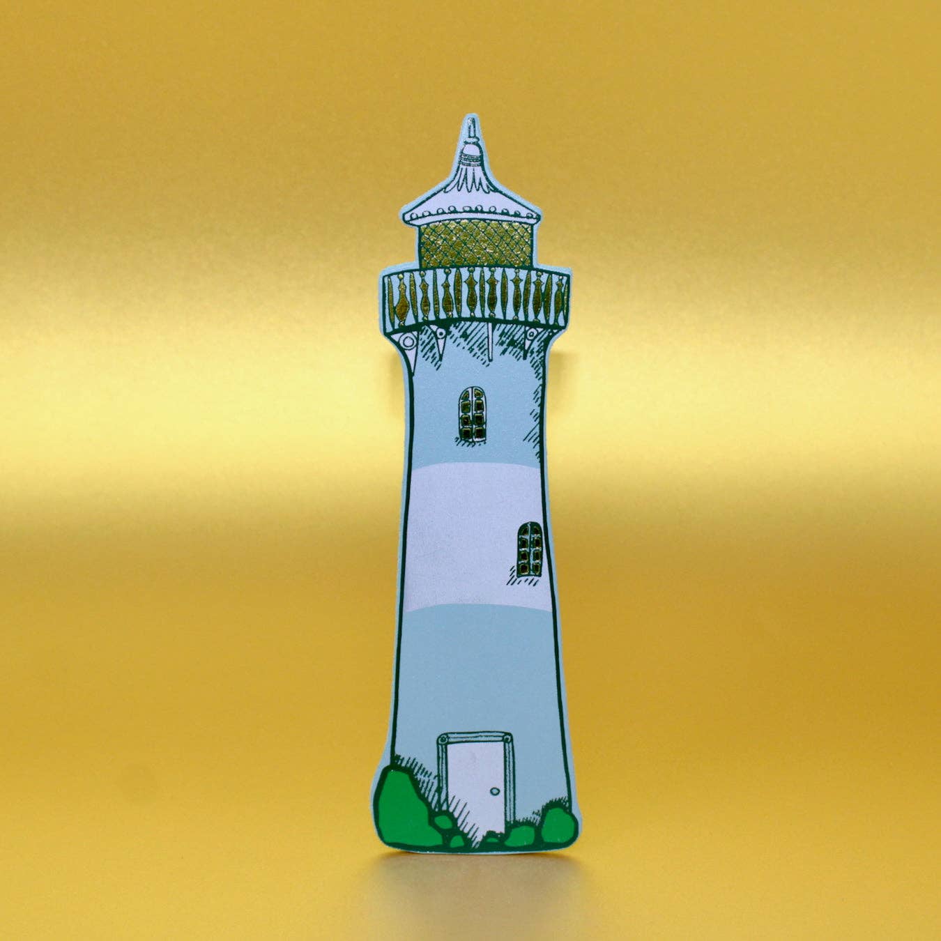 Lighthouse Bookmark: Cornflower