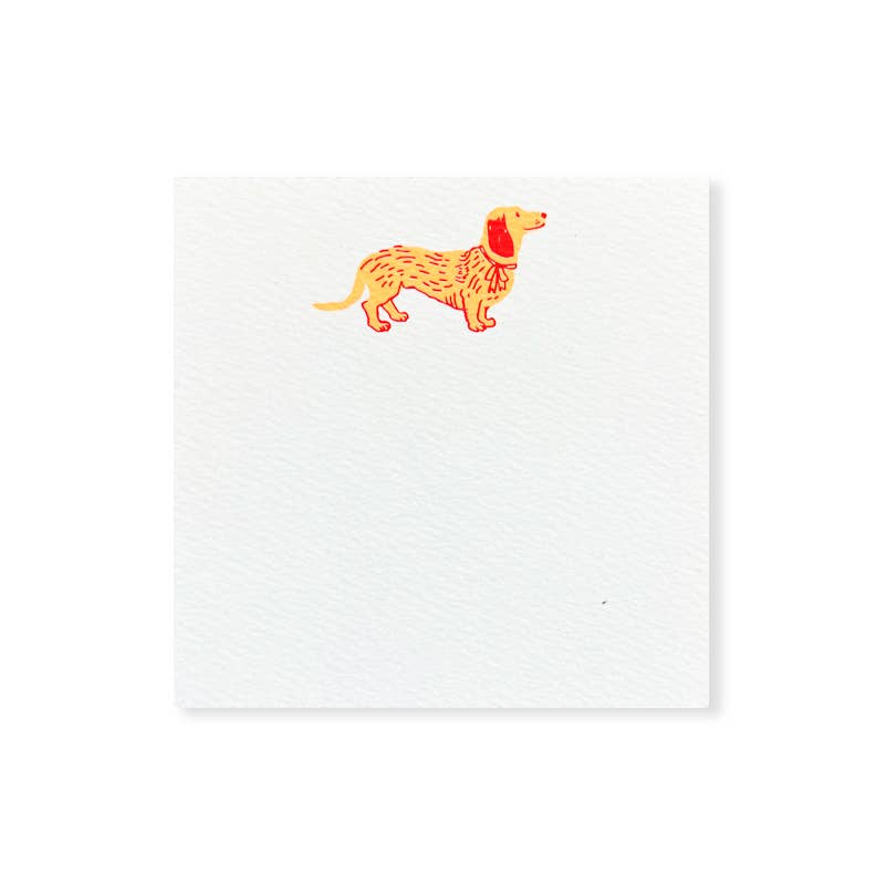 48 pack / Dachshund Square Notes
