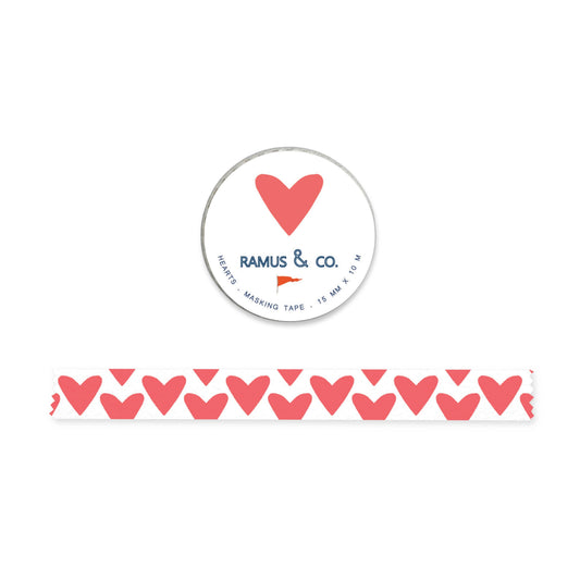 Hearts Masking Tape