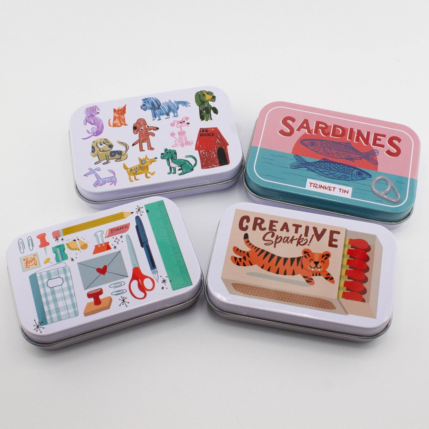 Creative Spark Matches Washi Flake and Trinket Tin