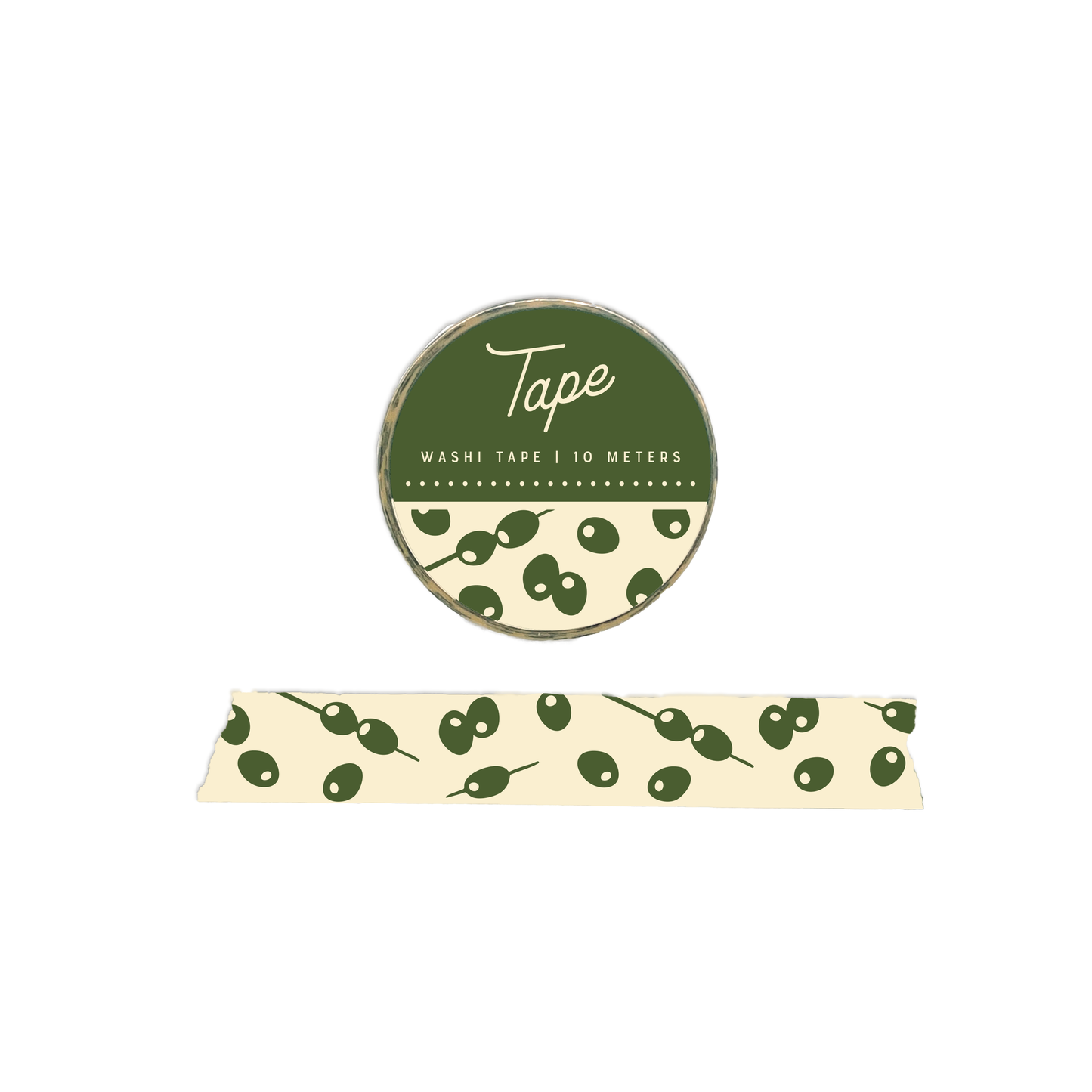 Olive Pattern Washi Tape