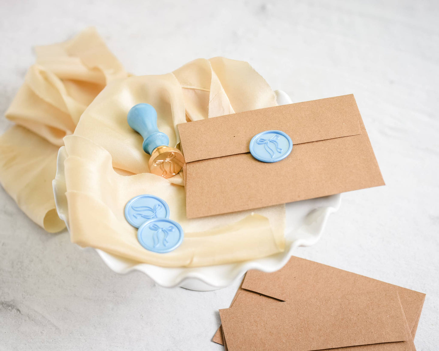 Wax seal stamp and wax stick set: Olive Branch