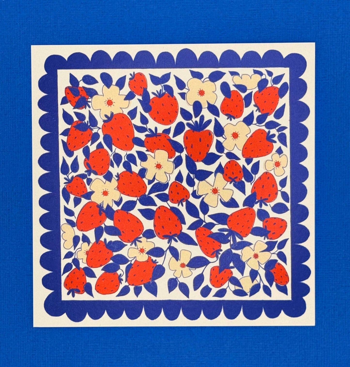 Berry Patch Postcard Set | Blueberry & Strawberry | Set of 4