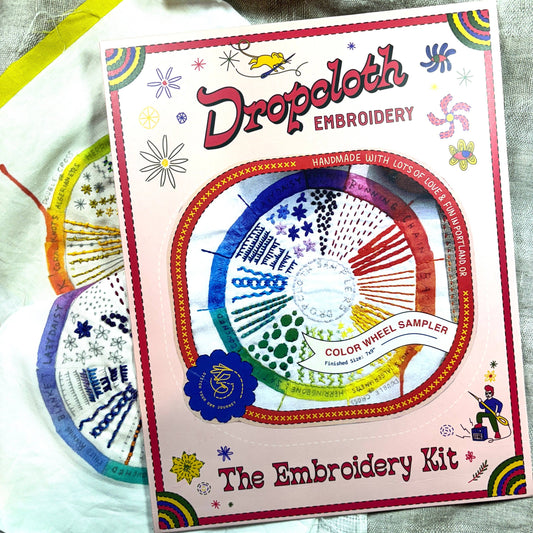 Color Wheel Embroidery Sampler
