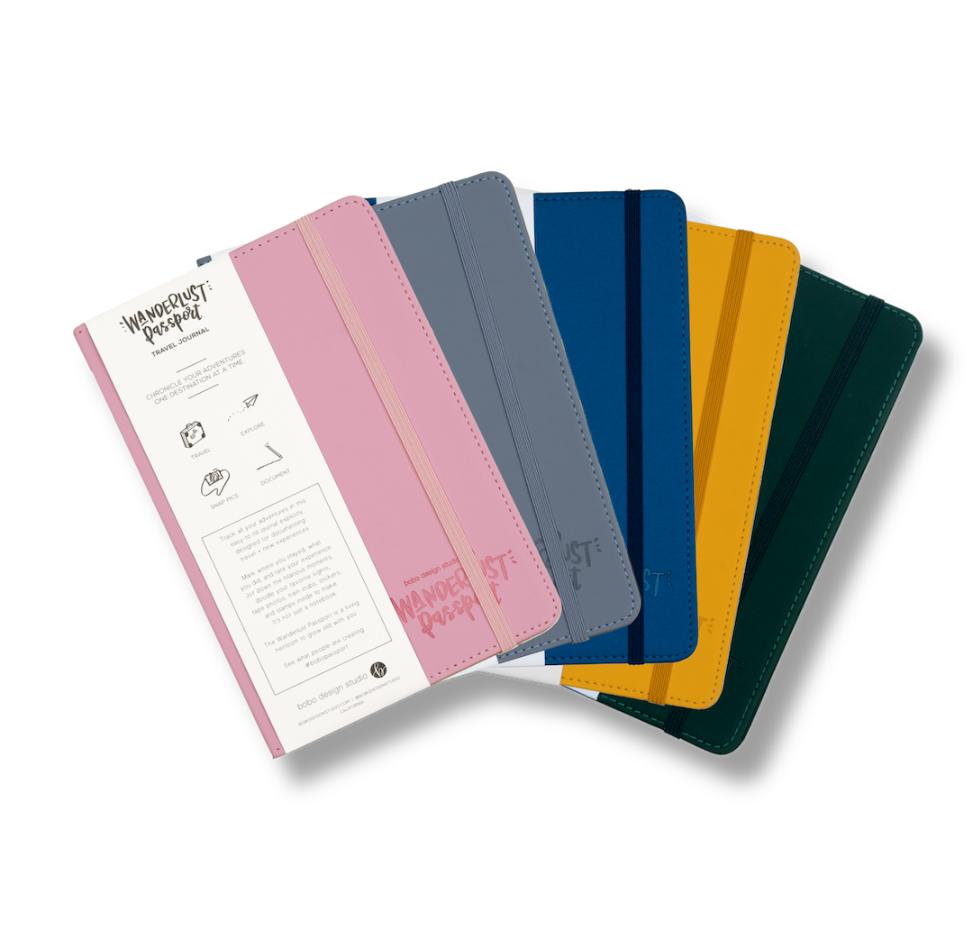 Wanderlust Passport - Travel Journal: Dusty Pink