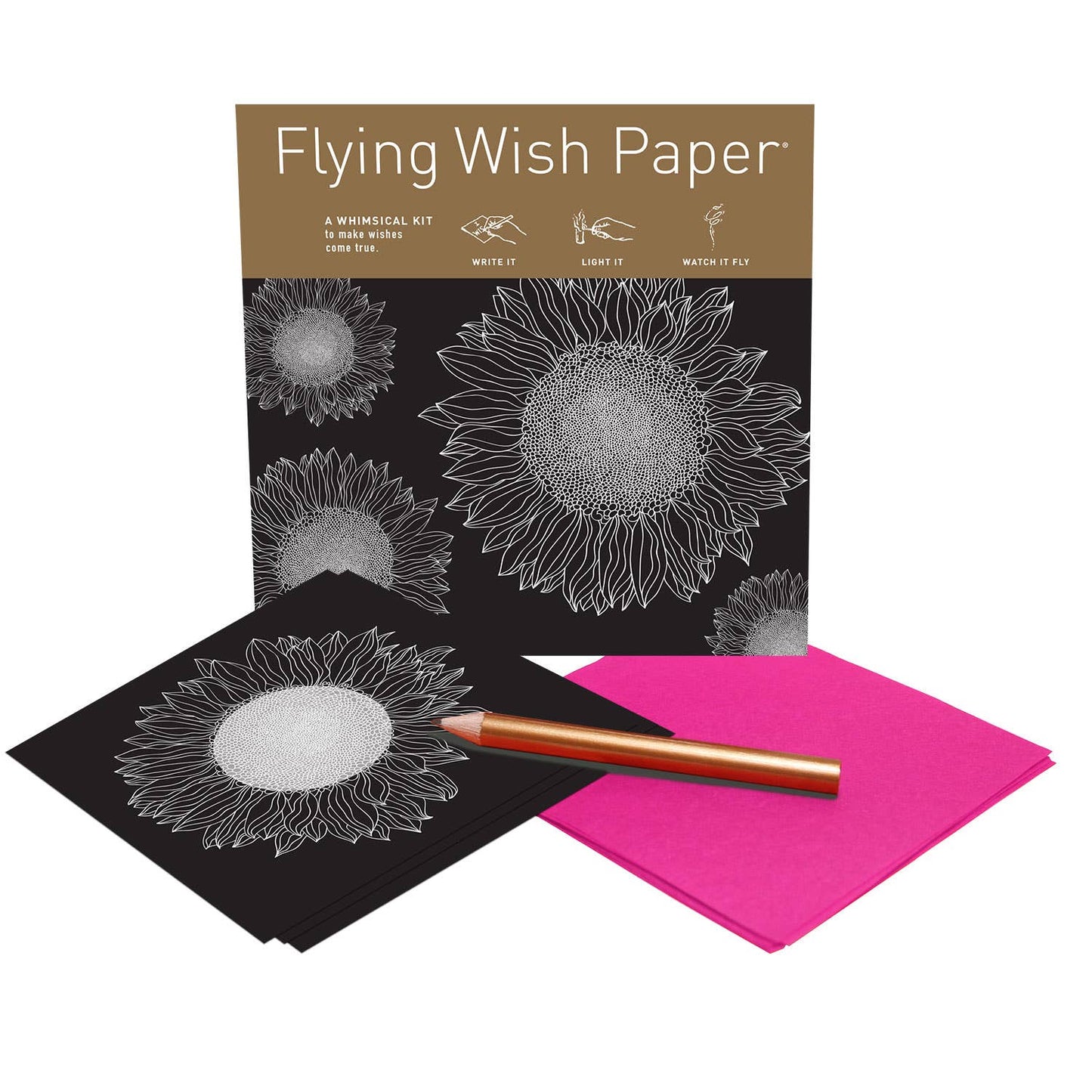 Flying Wish Paper Mini Kit - Sunflowers