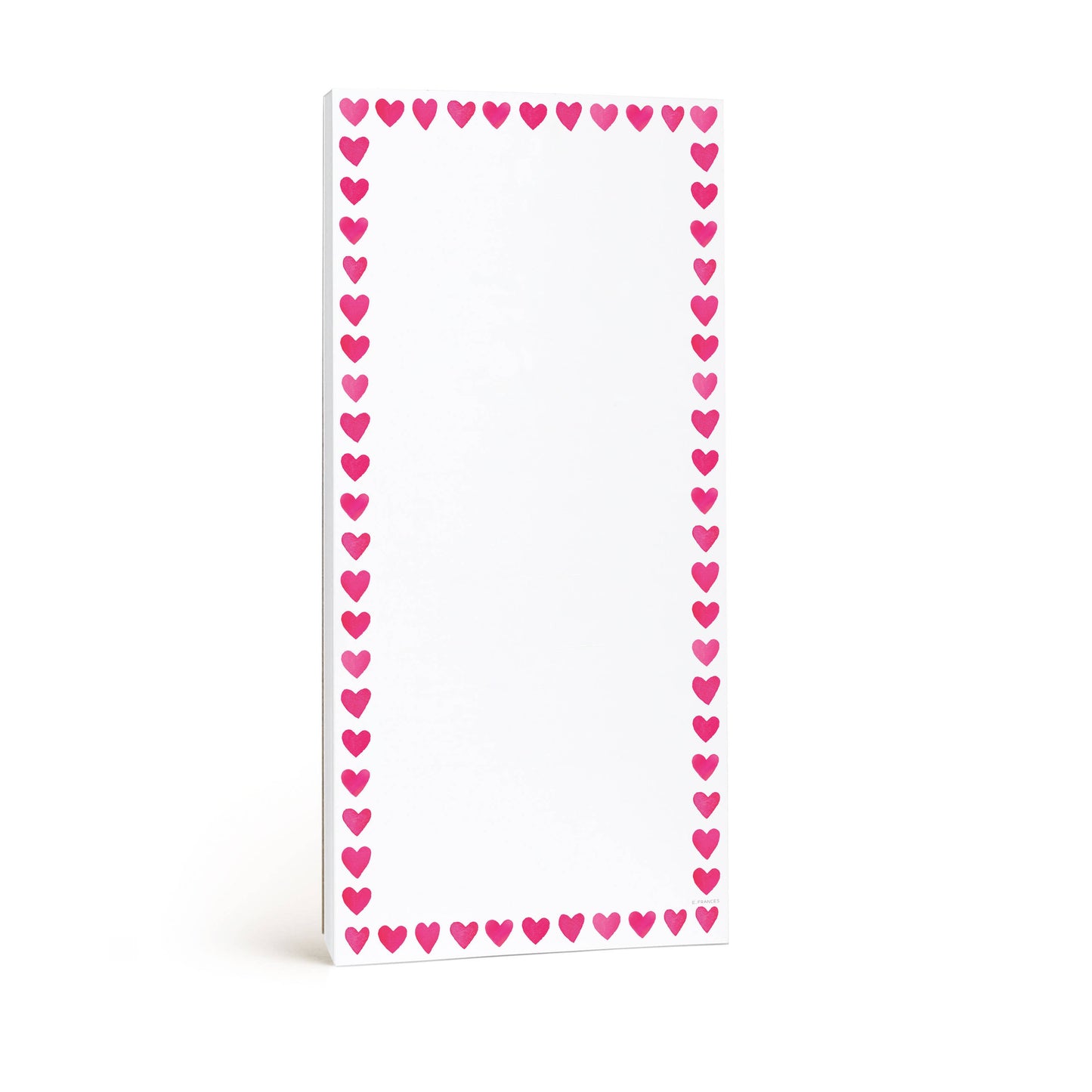 Mini Hearts Frame Market Notepad