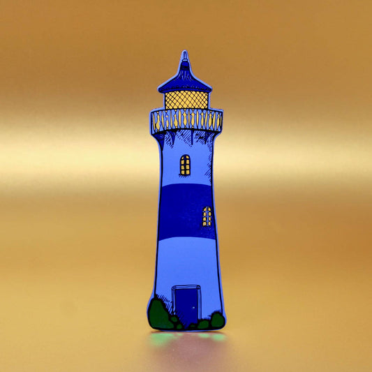 Lighthouse Bookmark: Cornflower