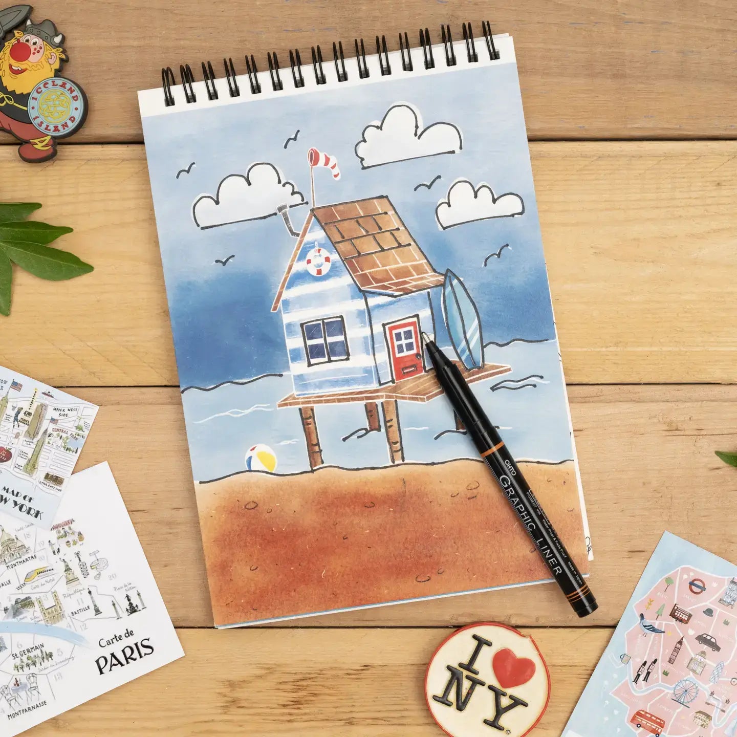 Around the World Coloring Book - A5