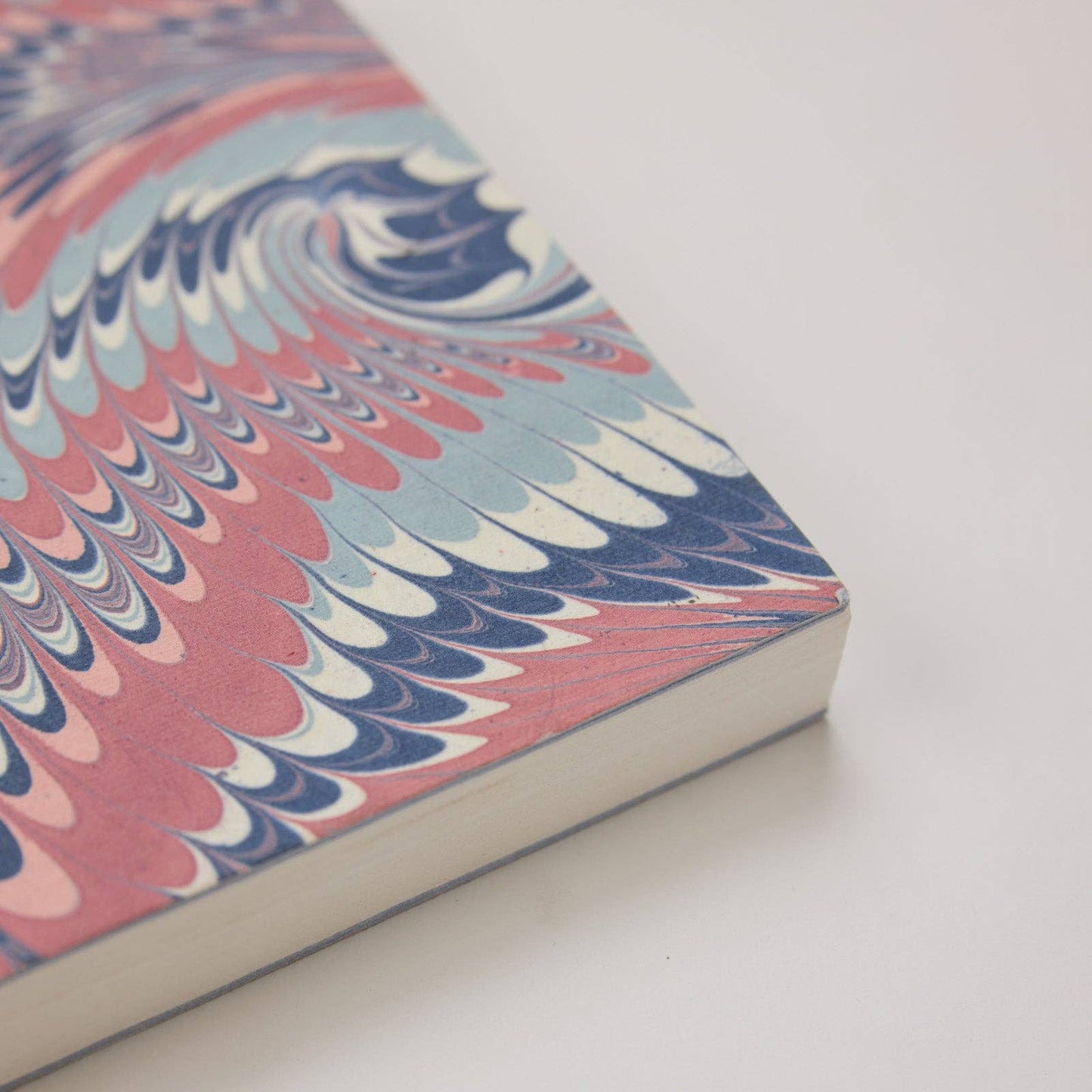 Hand Marbled Ruled Notebook (A5) - Twisted Scallops Hydrangea