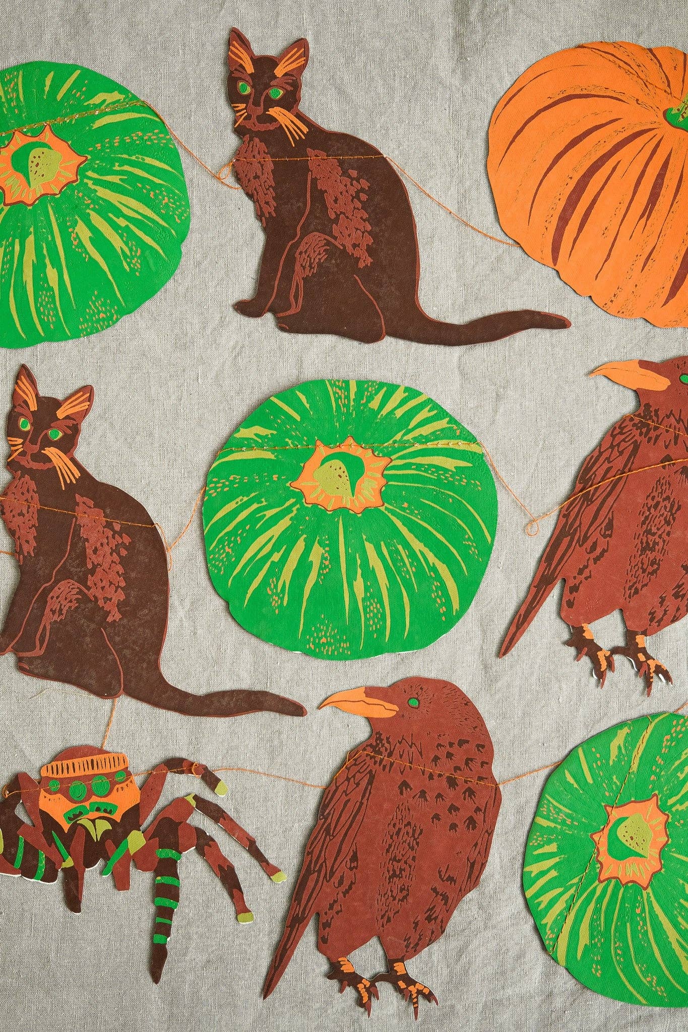 PUMPKIN SEWN GARLAND