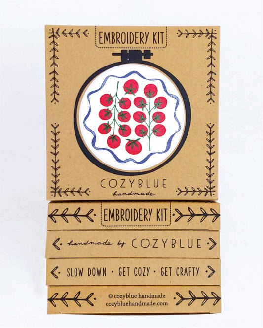 Tomatoes embroidery kit