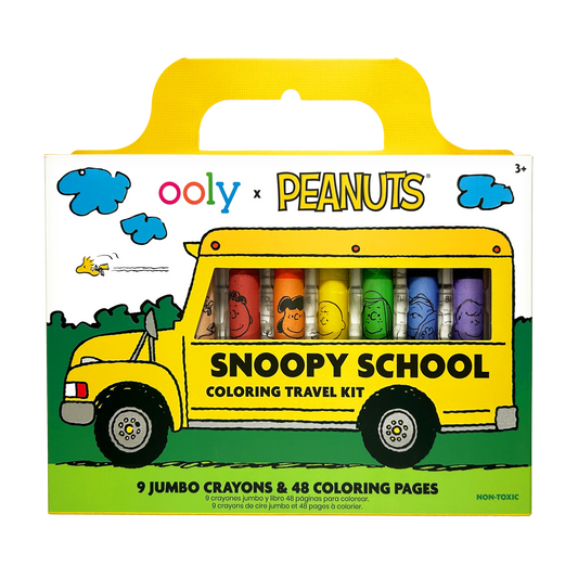 OOLY x Peanuts Snoopy School Coloring Travel Kit