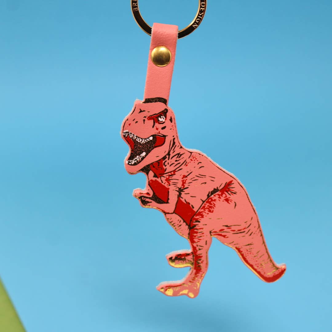 T-Rex Key Fob: Turquoise