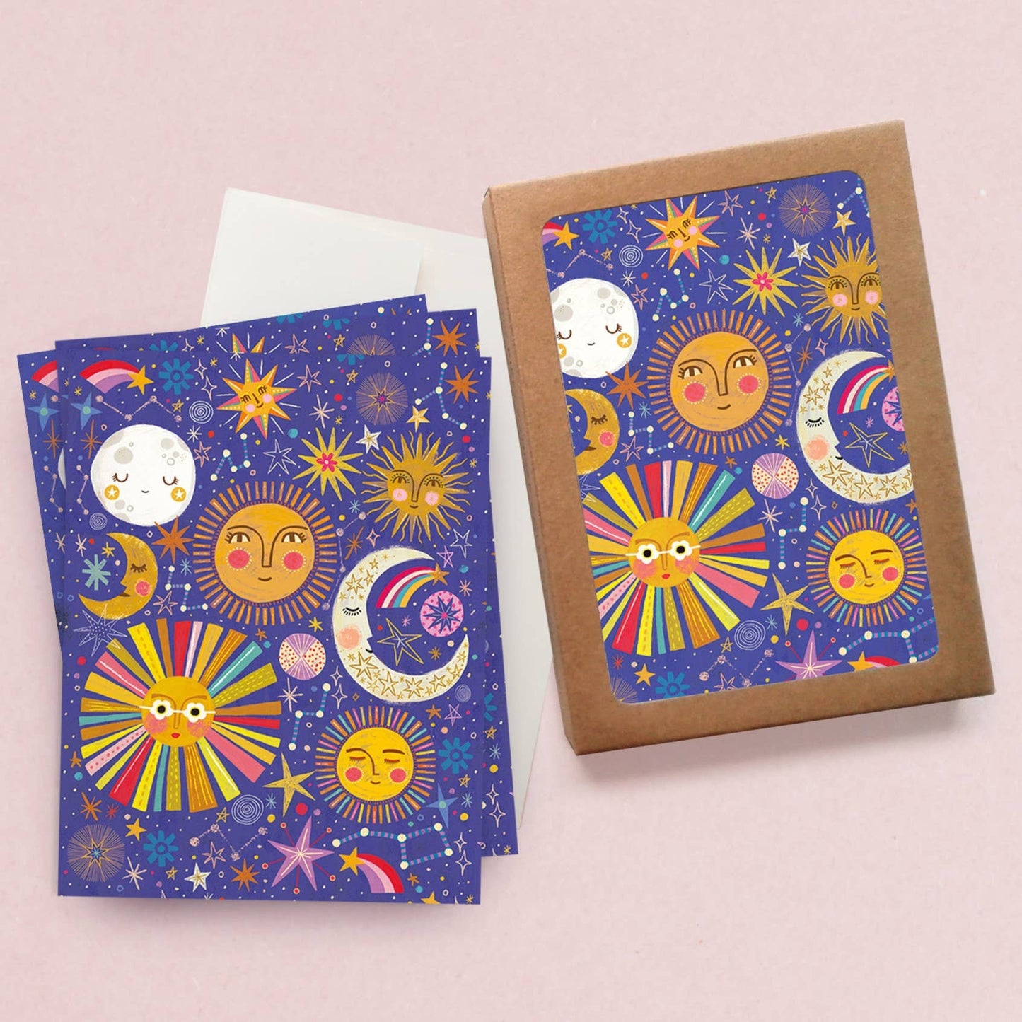 Suns & Moons Boxed Cards - Set of 10
