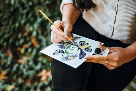 Butterflies MINI Paint-by-Number Kit