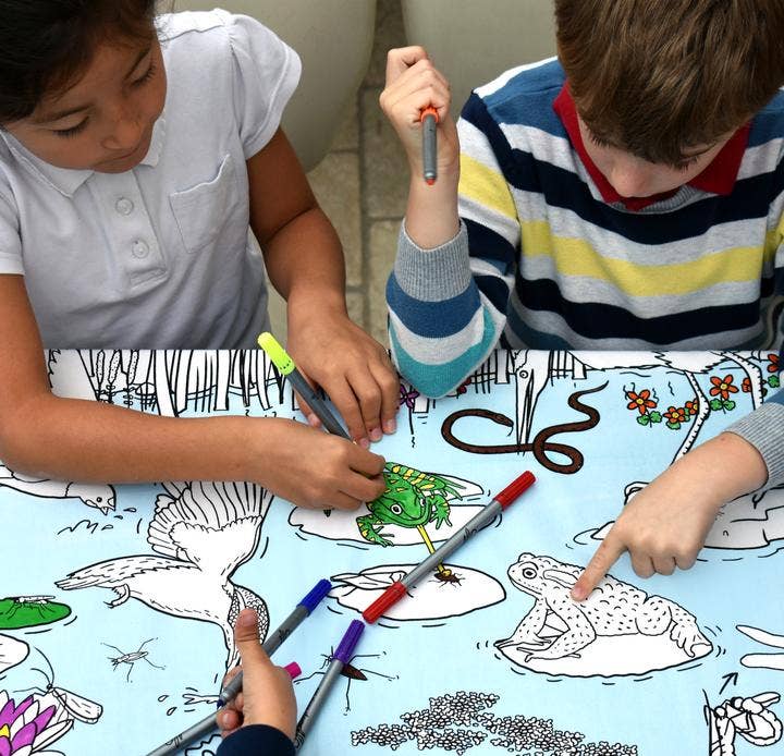 Coloring Play Tablecloth - Nature & Wildlife