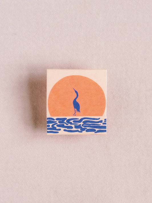 Tropical Sunset Birds Printed Matchbook